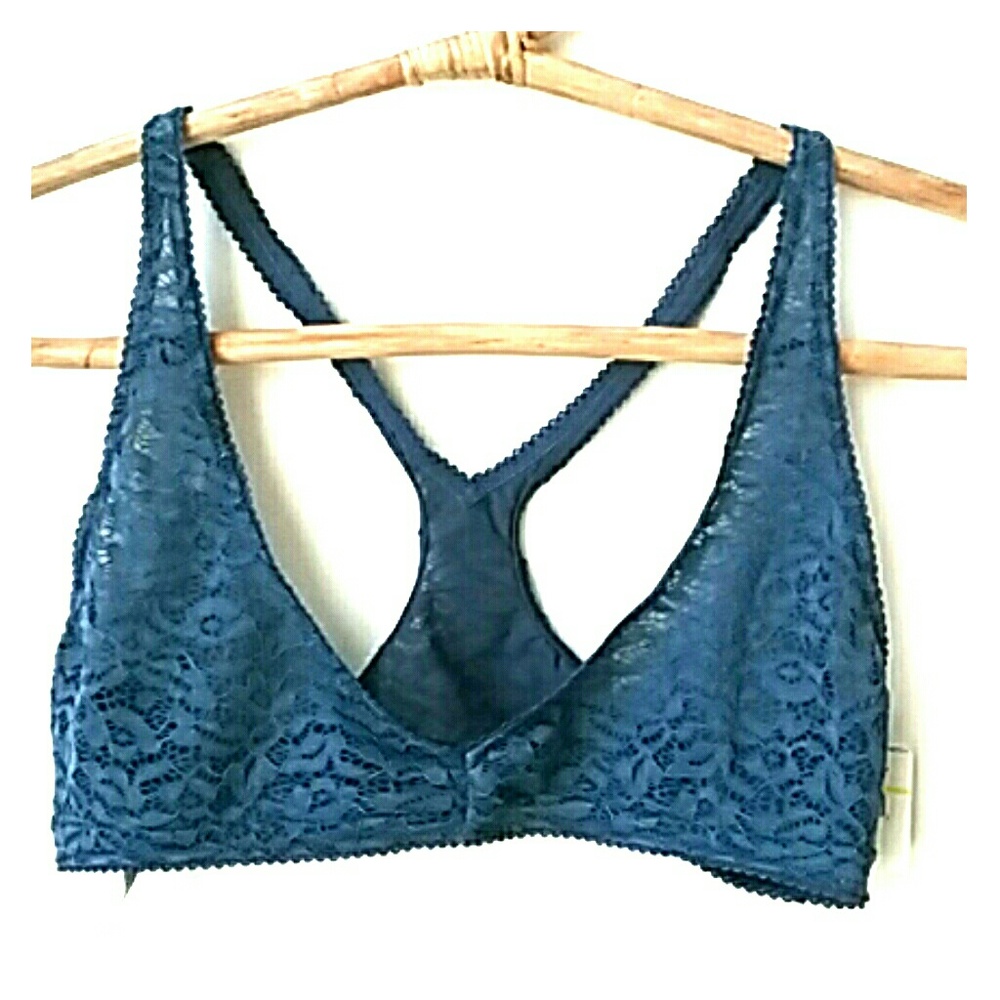 Free people  blue racer back bralette
